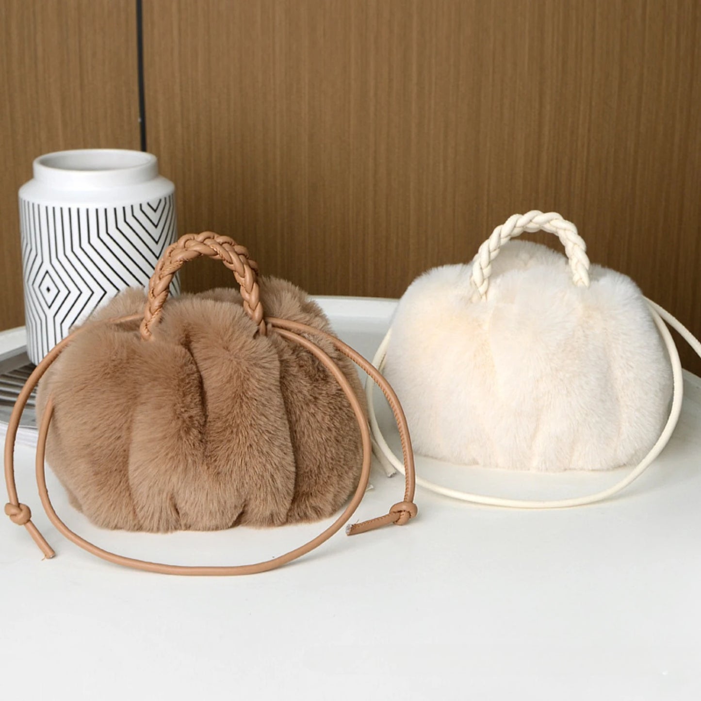 Vicky Plush Cloud Bag