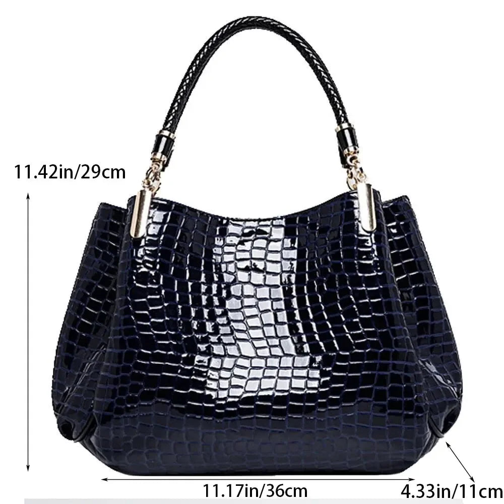 Stacey Snake Print Tote
