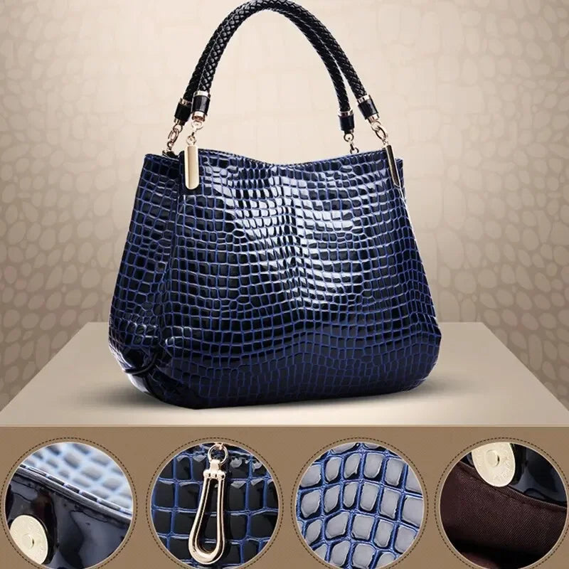 Stacey Snake Print Tote