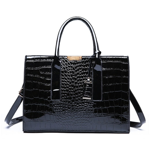 Diana Crocodile Print Tote