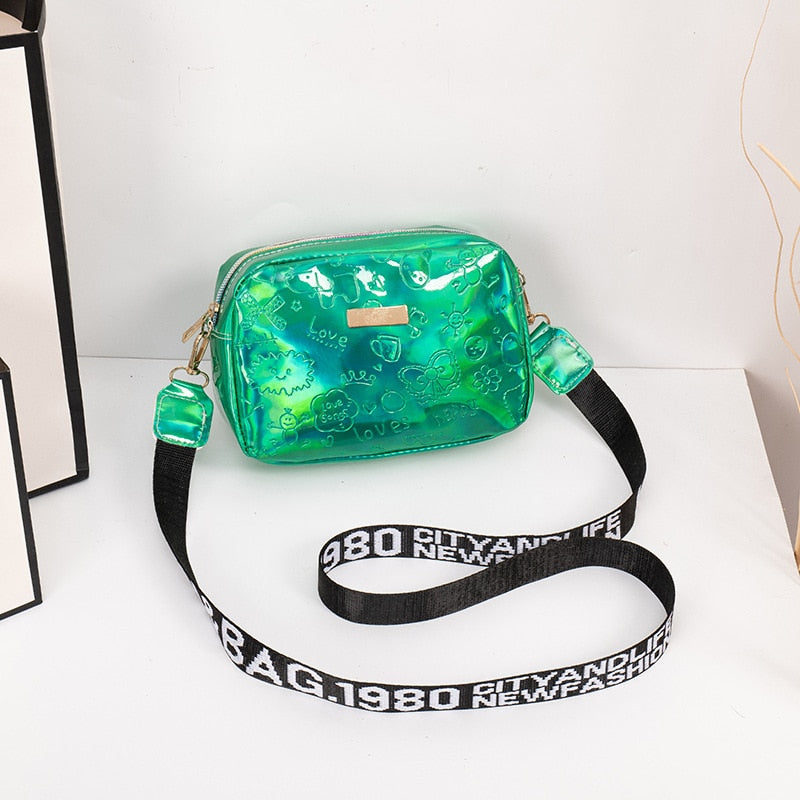 Jessica Holo Jelly Crossbody Bag