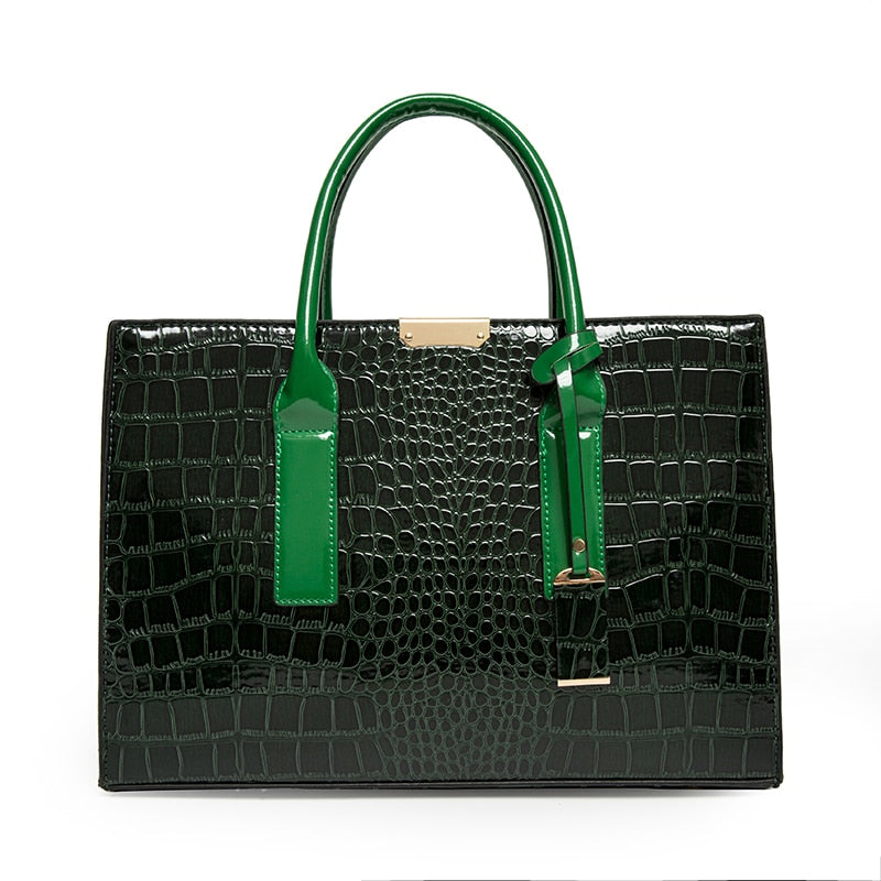 Diana Crocodile Print Tote