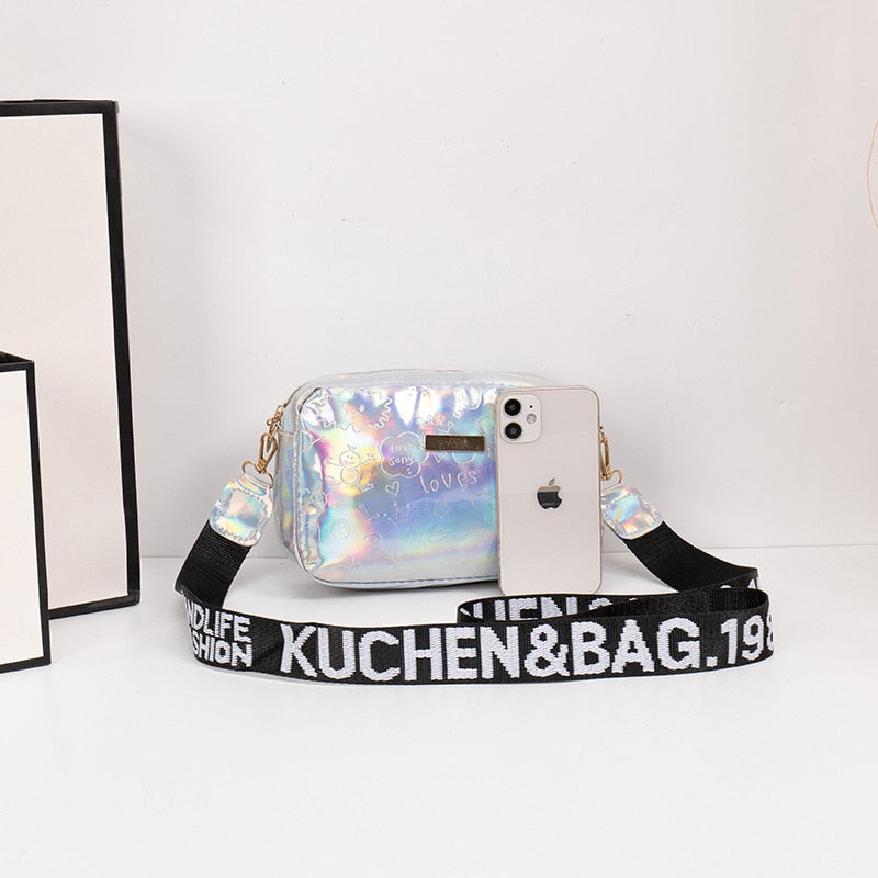 Jessica Holo Jelly Crossbody Bag