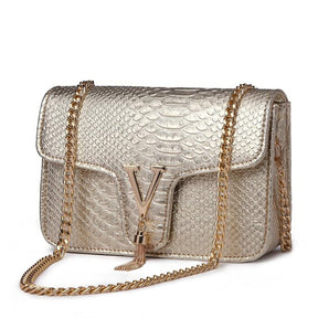 Samantha Luxe Chain Strap Shoulder Bag