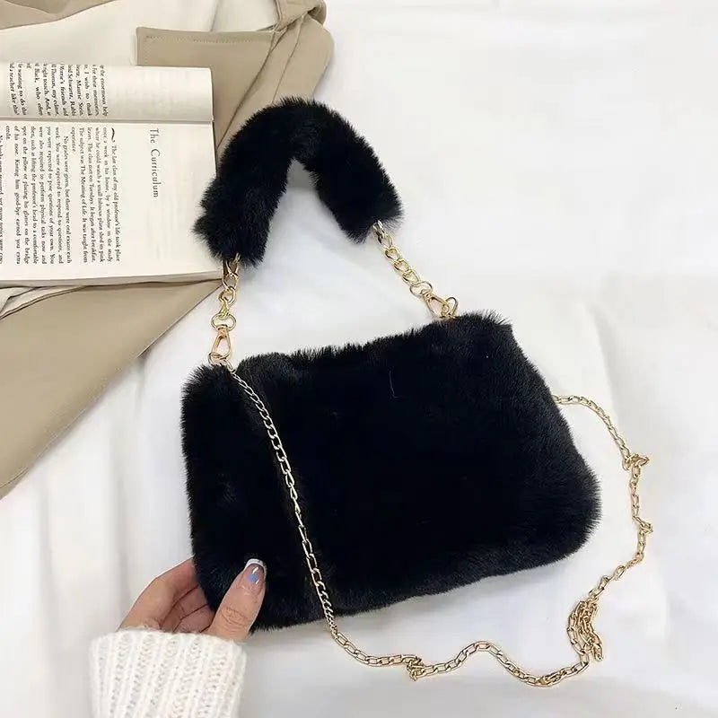 Sylvia Fur Chain Handbag