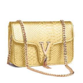 Samantha Luxe Chain Strap Shoulder Bag