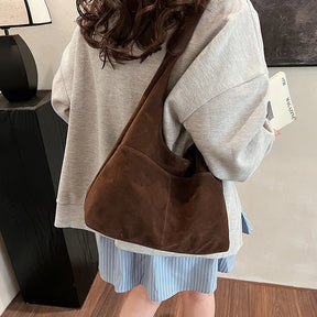 Jenny Vegan Suede Shoulder Bag