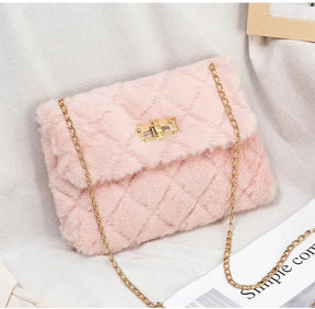 Karina Quilted Fur Handbag