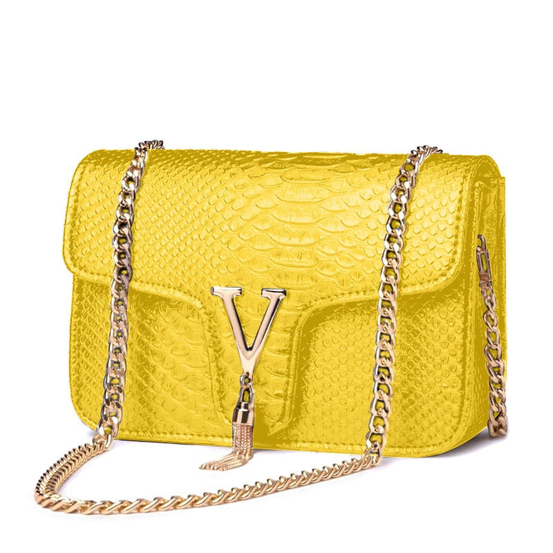 Samantha Luxe Chain Strap Shoulder Bag