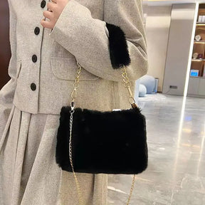 Sylvia Fur Chain Handbag