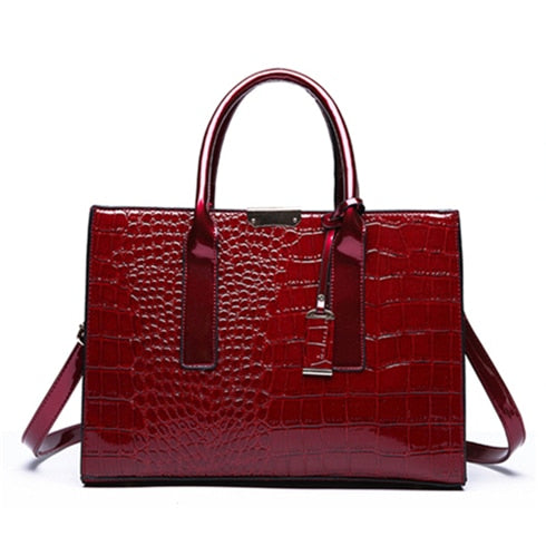 Diana Crocodile Print Tote