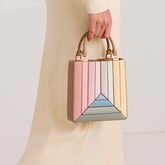 Mia Color Block Handbag