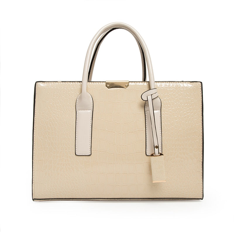 Diana Crocodile Print Tote